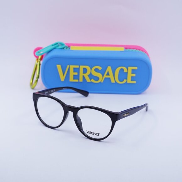 Versace Kids VK3321U GB1 Cat Eye Eyeglasses 48mm - Black - Picture 7 of 10